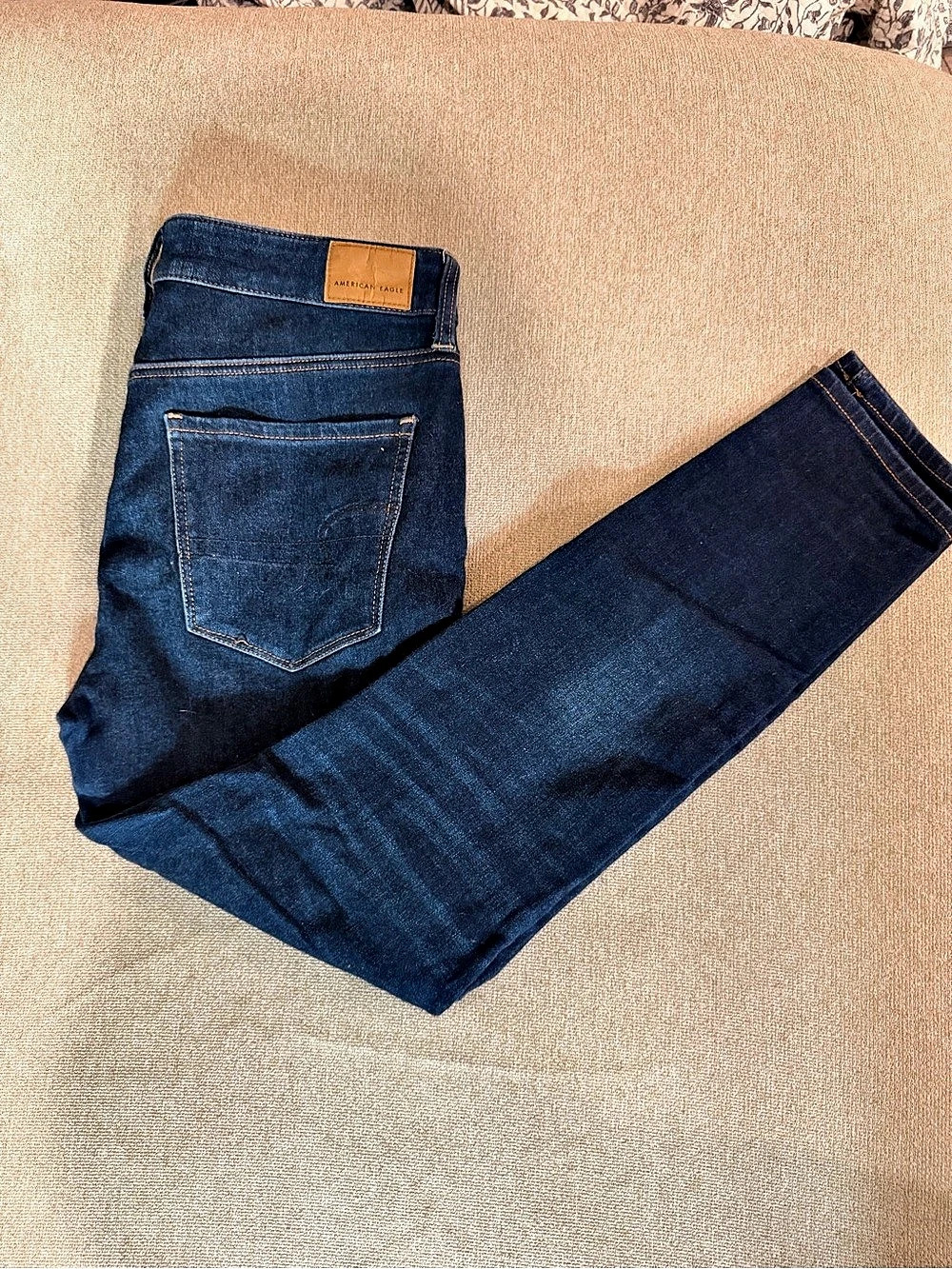 American Eagle The Dream Jean Hi-Rise Jegging Blue Waist 10 Short
